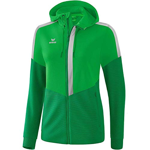 Erima Damen Squad Trainings Jacke, fern Green/smaragd/Silver Grey, 38 Erima Damen Squad Trainings Jacke, fern Green/smaragd/Silver Grey, 38 von Erima