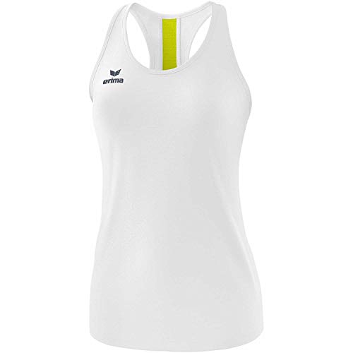 Erima Damen Squad Uni Tanktop, Weiß/Slate Grey/Bio Lime, 34 Erima Damen Squad Uni Tanktop, Weiß/Slate Grey/Bio Lime, 34 von Erima