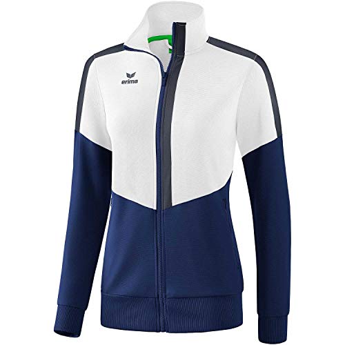 Erima Damen Squad Worker Jacke, weiß/New Navy/Slate Grey, 44 Erima Damen Squad Worker Jacke, weiß/New Navy/Slate Grey, 44 von Erima