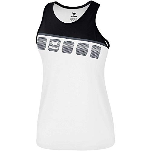 Erima Damen 5-C Tanktop, weiß/schwarz/dunkelgrau, 42 Erima Damen 5-C Tanktop, weiß/schwarz/dunkelgrau, 42 von Erima