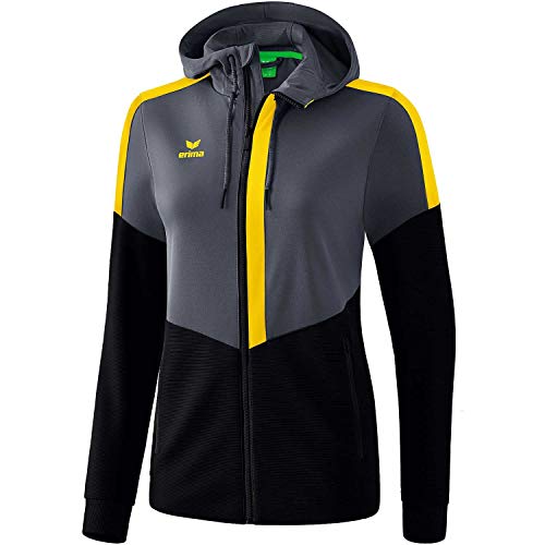Erima Damen Squad Trainings Jacke, Slate Grey/schwarz/gelb, 40 Erima Damen Squad Trainings Jacke, Slate Grey/schwarz/gelb, 40 von Erima