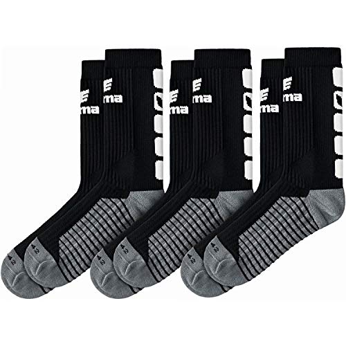 Erima Unisex 3er Pack Classic 5-c Socken, Schwarz/Weiß, 43-46 EU Erima Unisex 3er Pack Classic 5-c Socken, Schwarz/Weiß, 43-46 EU von Erima