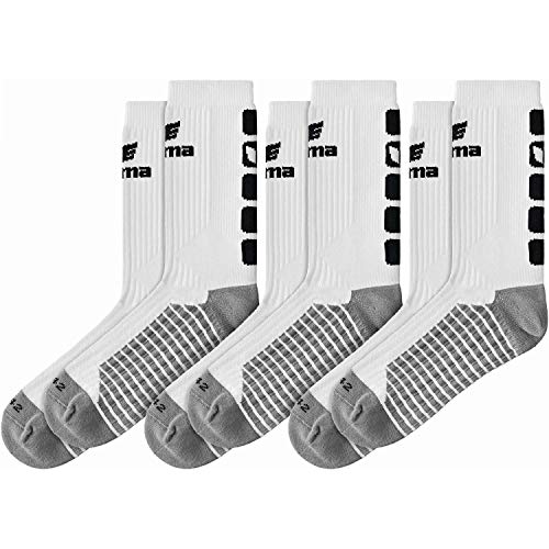 ERIMA Erwachsene Socken 3-Pack CLASSIC 5-C, weiß/schwarz, 47-50, 2181911 ERIMA Erwachsene Socken 3-Pack CLASSIC 5-C, weiß/schwarz, 47-50, 2181911 von Erima