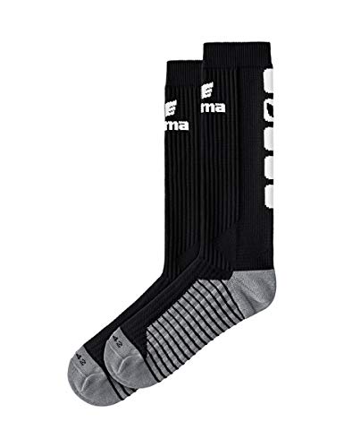 Erima Unisex Classic 5-c Socken Lang, Schwarz/Weiß, 47 EU von Erima