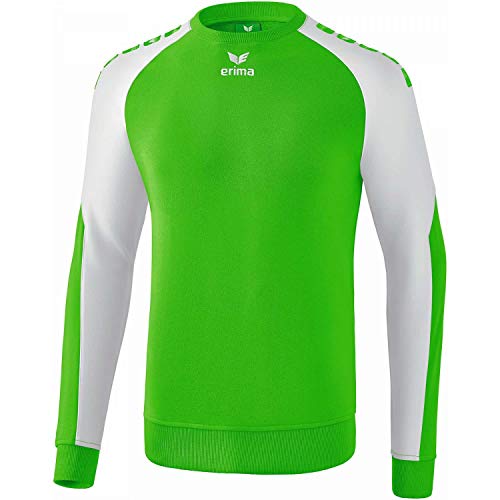 ERIMA Erwachsene Sweatshirt Essential 5-C, green/weiß, L, 6071904 von Erima