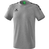 erima Essential 5-C T-Shirt grey-melange/black M von erima