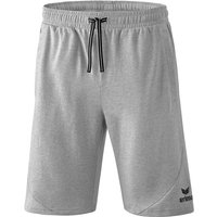 erima Essential Sweatshorts light grey melange/black 140 von erima