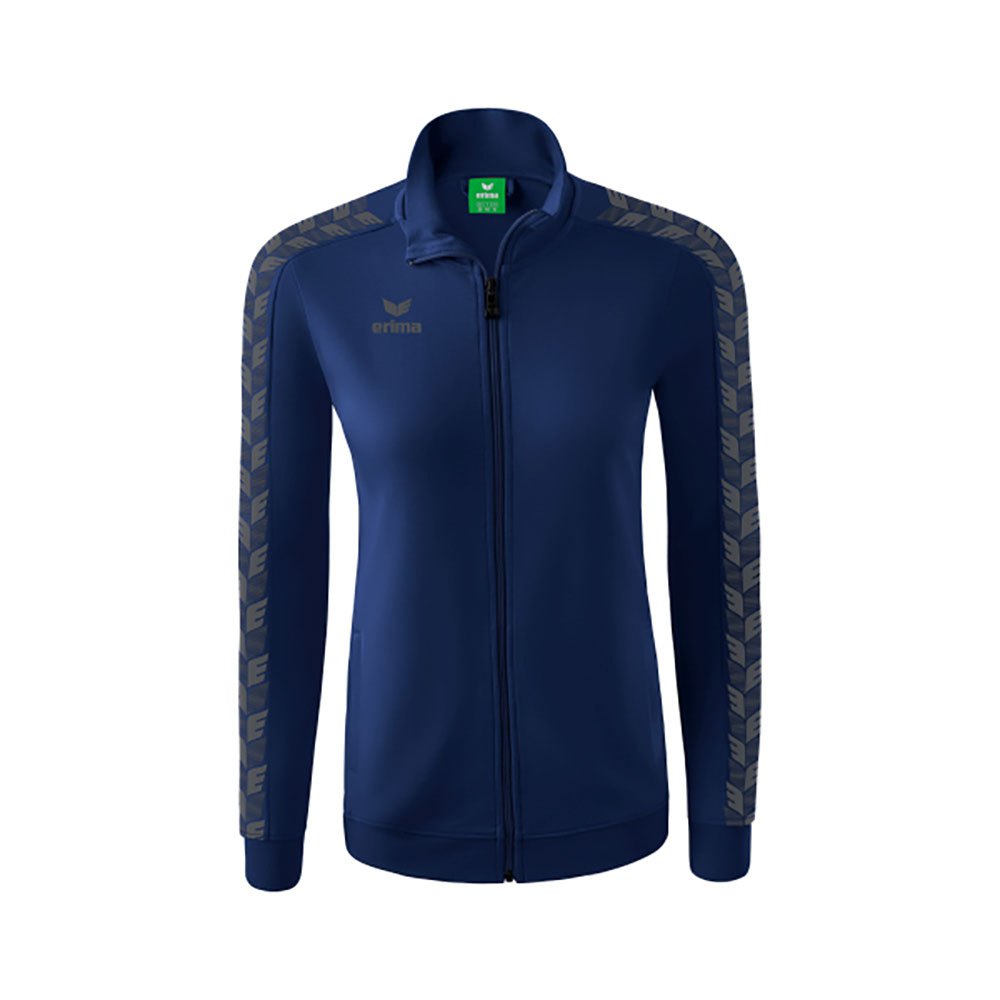 Erima Essential Team Track Top Full Zip Sweatshirt Blau 44 Frau von Erima