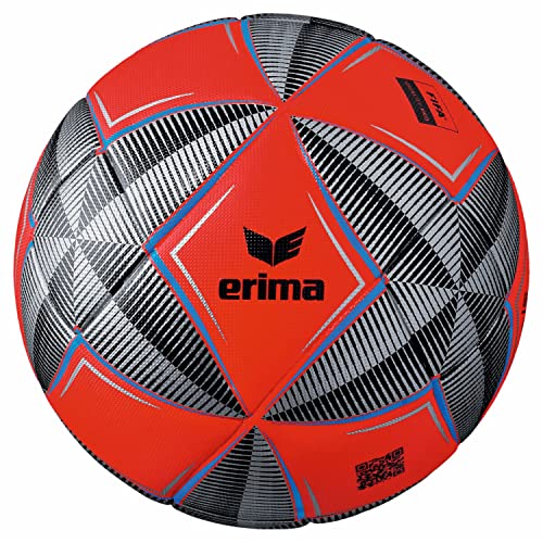 Erima Unisex – Erwachsene Kopernikus Match Fluo Fußball, Fiery Coral/schwarz, 5 von Erima