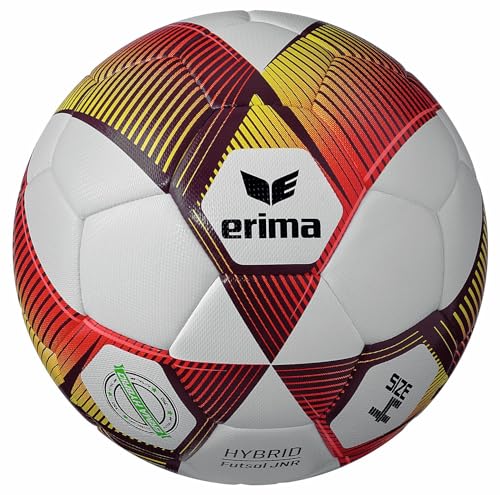 Erima Unisex Jugend HYBRID LITE 290 Fußball (7192411), rot/gelb, 4 von Erima