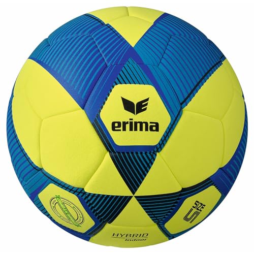 Erima Unisex – Erwachsene HYBRID Indoor Fußball (7192413), gelb/New royal, 5 Erima Unisex – Erwachsene HYBRID Indoor Fußball (7192413), gelb/New royal, 5 von Erima