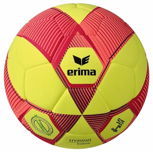 Erima Unisex Jugend HYBRID Indoor Fußball (7192414), gelb/rot, 4 Erima Unisex Jugend HYBRID Indoor Fußball (7192414), gelb/rot, 4 von Erima