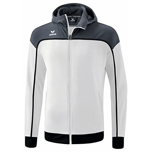 Erima Herren „CHANGE by erima" Trainingsjacke mit Kapuze, weiß/slate grey/schwarz, XXXL von Erima