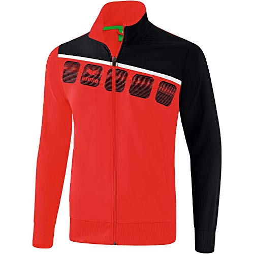Erima Herren 5-C Präsentationsjacke, rot/schwarz/weiß, M Erima Herren 5-C Präsentationsjacke, rot/schwarz/weiß, M von Erima