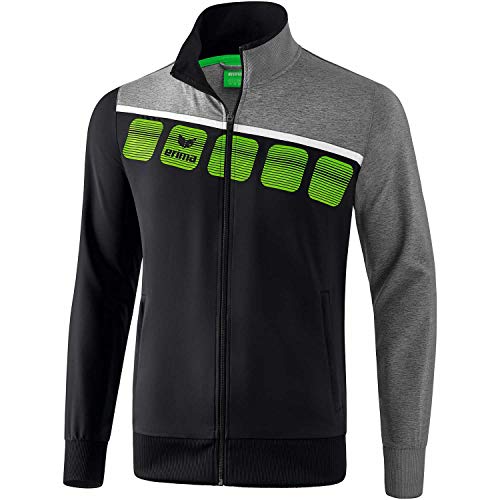 Erima Herren 5-C Präsentationsjacke, schwarz/grau melange/weiß, XXXL Erima Herren 5-C Präsentationsjacke, schwarz/grau melange/weiß, XXXL von Erima