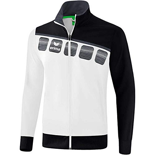 Erima Herren 5-C Präsentationsjacke, weiß/schwarz/dunkelgrau, XL Erima Herren 5-C Präsentationsjacke, weiß/schwarz/dunkelgrau, XL von Erima