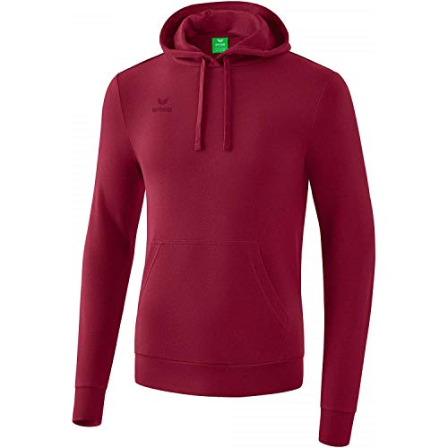 Erima Herren Basic Kapuzen Sweatshirt, Bordeaux, M Erima Herren Basic Kapuzen Sweatshirt, Bordeaux, M von Erima
