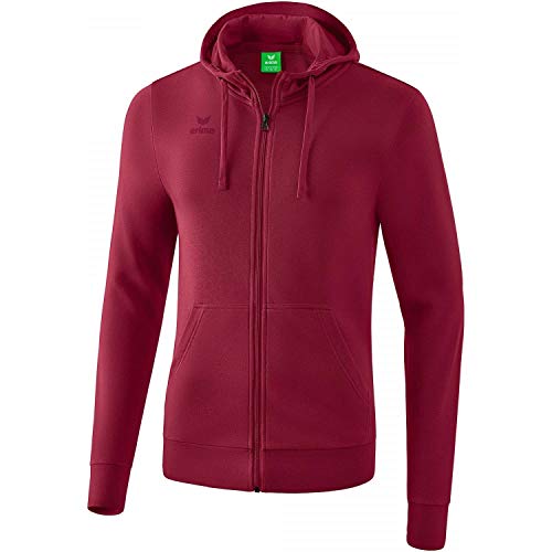 Erima Herren Basic Kapuzensweat Jacke, Bordeaux, S Erima Herren Basic Kapuzensweat Jacke, Bordeaux, S von Erima
