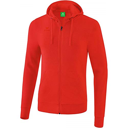 Erima Herren Basic Kapuzensweat Jacke, rot, L von Erima