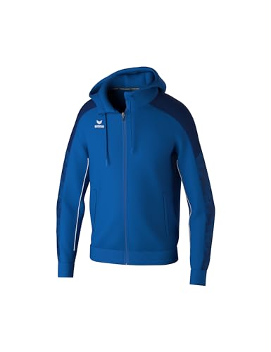 Erima Unisex EVO STAR Trainingsjacke mit Kapuze (1032402), new royal/new navy, L von Erima