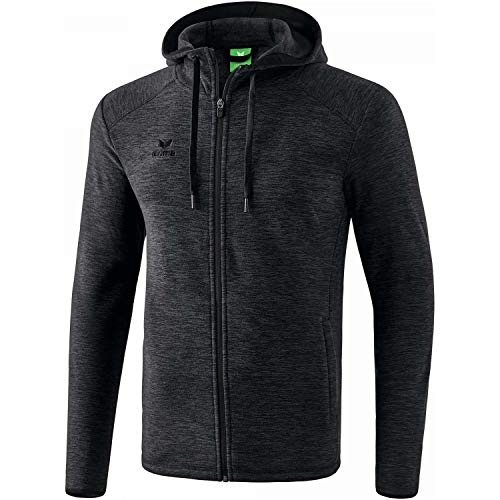 Erima Herren Fleecejacke, Polyester, Schwarz Melange, XL Erima Herren Fleecejacke, Polyester, Schwarz Melange, XL von Erima