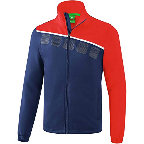 Erima Unisex 5-C Jacke mit abnehmbaren Ärmeln, new navy/rot/weiß, XXL Erima Unisex 5-C Jacke mit abnehmbaren Ärmeln, new navy/rot/weiß, XXL von Erima