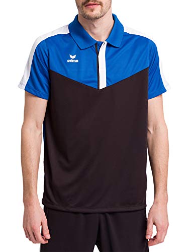 Erima Herren Squad Sport Poloshirt, New royal/schwarz/weiß, XL von Erima