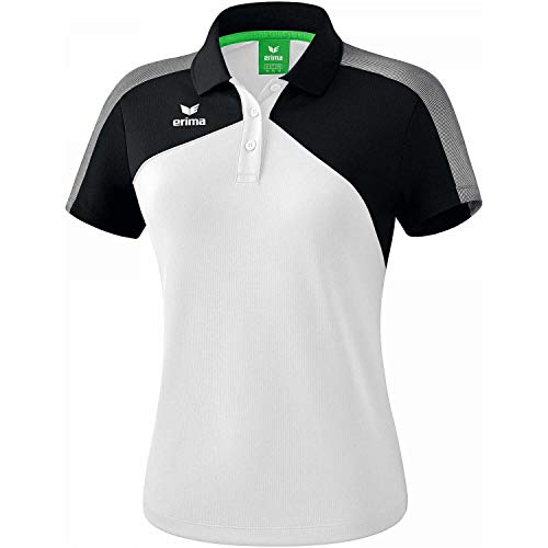 ERIMA Damen Poloshirt Premium One 2.0 Poloshirt, weiß/schwarz, 38, 1111811 ERIMA Damen Poloshirt Premium One 2.0 Poloshirt, weiß/schwarz, 38, 1111811 von Erima