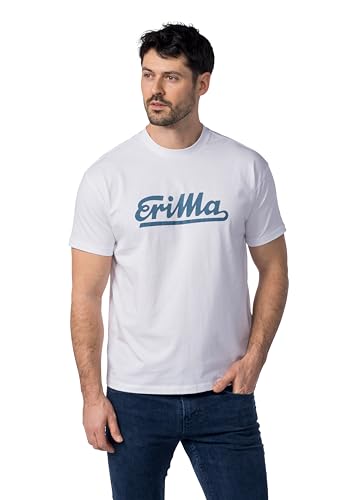 Erima Herren Retro 2.0 T-Shirt (5082303), White, S von Erima