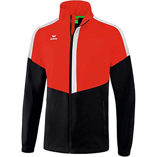 Erima Erwachsene Squad Allwetter Jacke, rot/schwarz/weiß, XXL von Erima