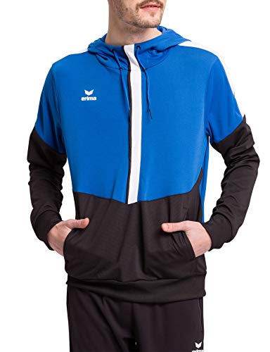 Erima Herren Squad Kapuzensweat, New royal/schwarz/weiß, M von Erima