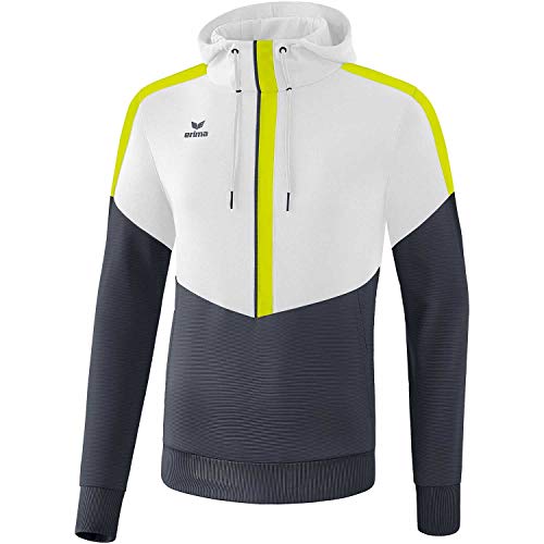 Erima Herren Squad Kapuzensweat, weiß/Slate Grey/Bio Lime, XXL Erima Herren Squad Kapuzensweat, weiß/Slate Grey/Bio Lime, XXL von Erima