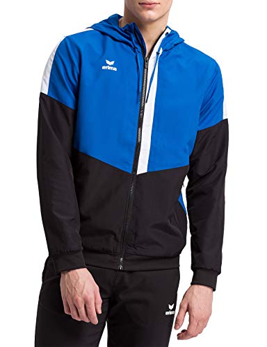 Erima Herren Squad Tracktop Trainingsjacke, New Royal/Schwarz/Weiß, L von Erima