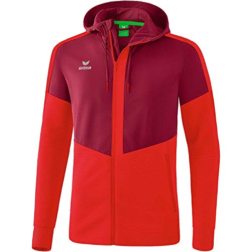 Erima Herren Squad Trainings Jacke, Bordeaux/rot, L Erima Herren Squad Trainings Jacke, Bordeaux/rot, L von Erima