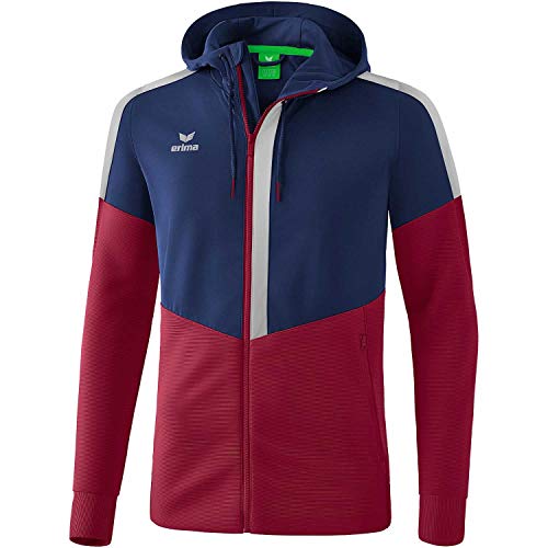 Erima Herren Squad Trainings Jacke, New Navy/Bordeaux/Silver Grey, L Erima Herren Squad Trainings Jacke, New Navy/Bordeaux/Silver Grey, L von Erima