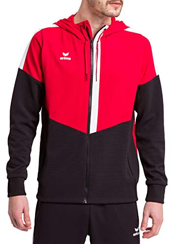 Erima Herren Squad Trainings Jacke, rot/schwarz/weiß, XL von Erima