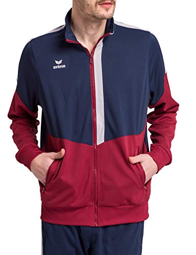 Erima Herren Squad Worker Jacke, New Navy/Bordeaux/Silver Grey, L EU von Erima