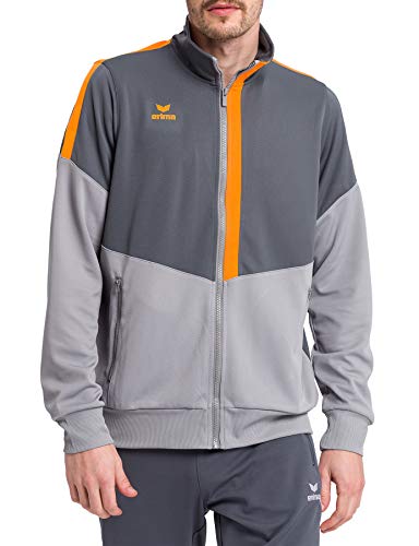 Erima Herren Squad Worker Jacke, Slate Grey/Monument Grey/New orange, XXXL von Erima