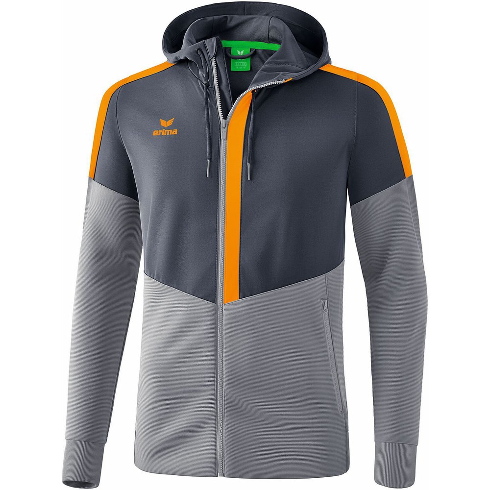 Erima Hooded Jacket Training Grau S Mann von Erima