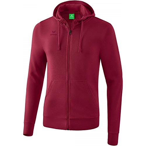 Erima Kinder Basic Kapuzensweat Jacke, Bordeaux, 164 von Erima