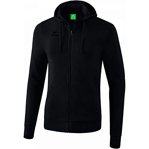 Erima Kinder Basic Kapuzensweat Jacke, schwarz, 140 Erima Kinder Basic Kapuzensweat Jacke, schwarz, 140 von Erima