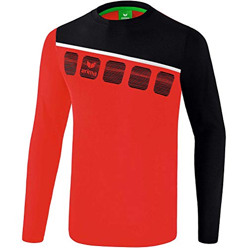 Erima Kinder 5-C Longsleeve, rot/schwarz/weiß, 140 Erima Kinder 5-C Longsleeve, rot/schwarz/weiß, 140 von Erima