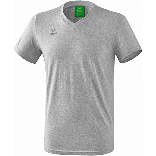ERIMA Kinder T-shirt Style T-Shirt, hellgrau melange, 128, 2081931 ERIMA Kinder T-shirt Style T-Shirt, hellgrau melange, 128, 2081931 von Erima