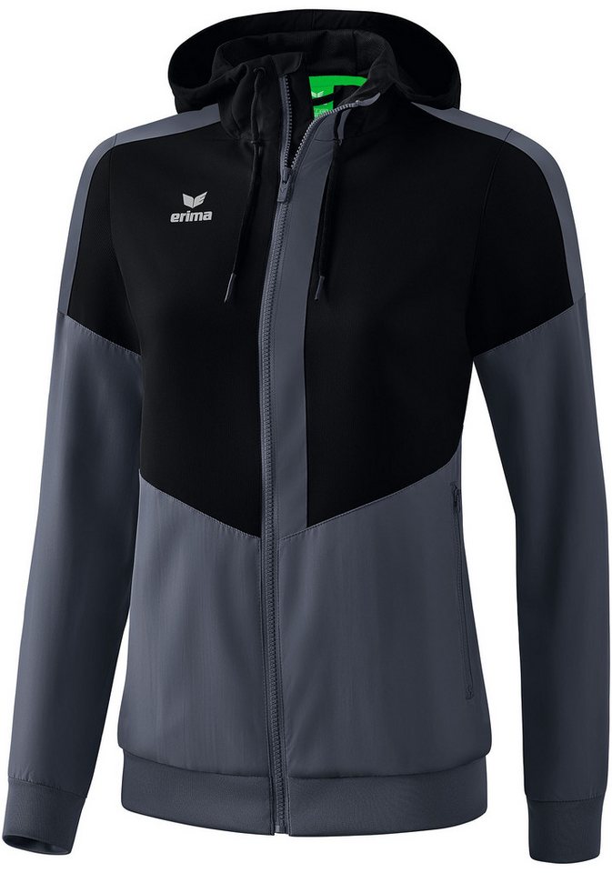 Erima Präsentationsanzug Damen Squad Tracktop Jacke mit Kapuze von Erima