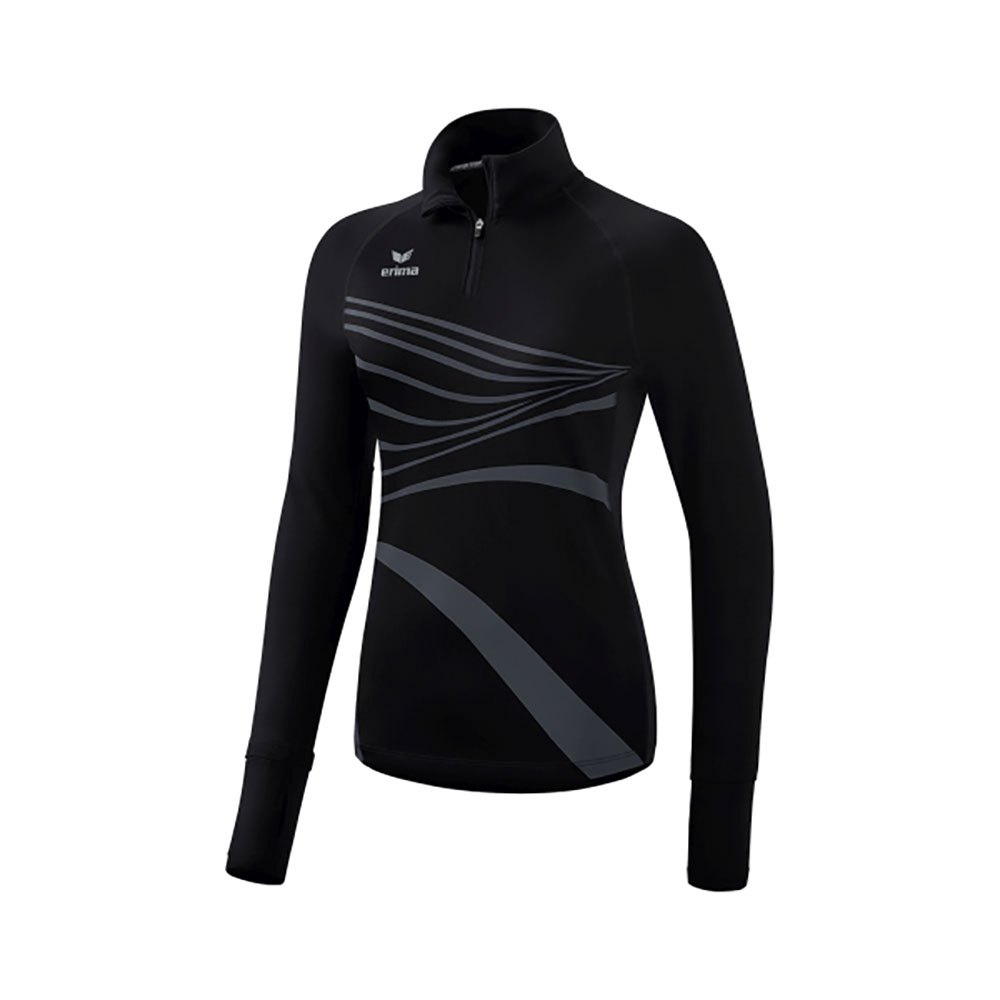 Erima Racing Half Zip Long Sleeve T-shirt Schwarz 34 Frau von Erima