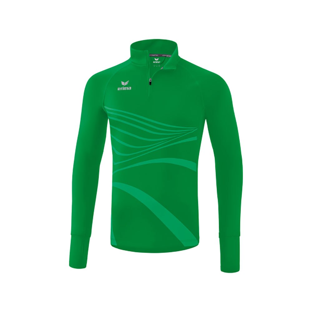 Erima Racing Half Zip Long Sleeve T-shirt Grün 3XL Mann von Erima