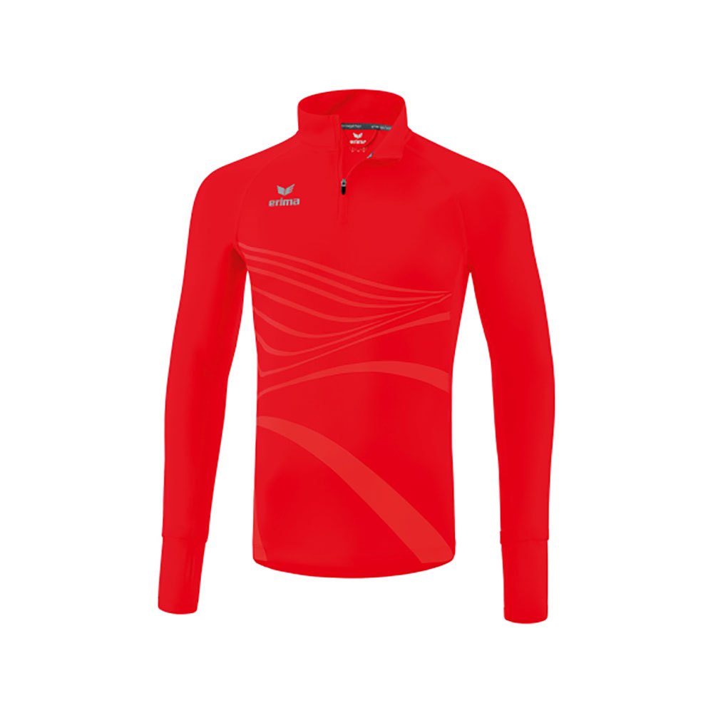 Erima Racing Half Zip Long Sleeve T-shirt Rot L Mann von Erima
