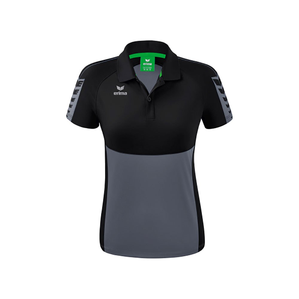 Erima Six Wings Short Sleeve Polo Schwarz 44 Frau von Erima