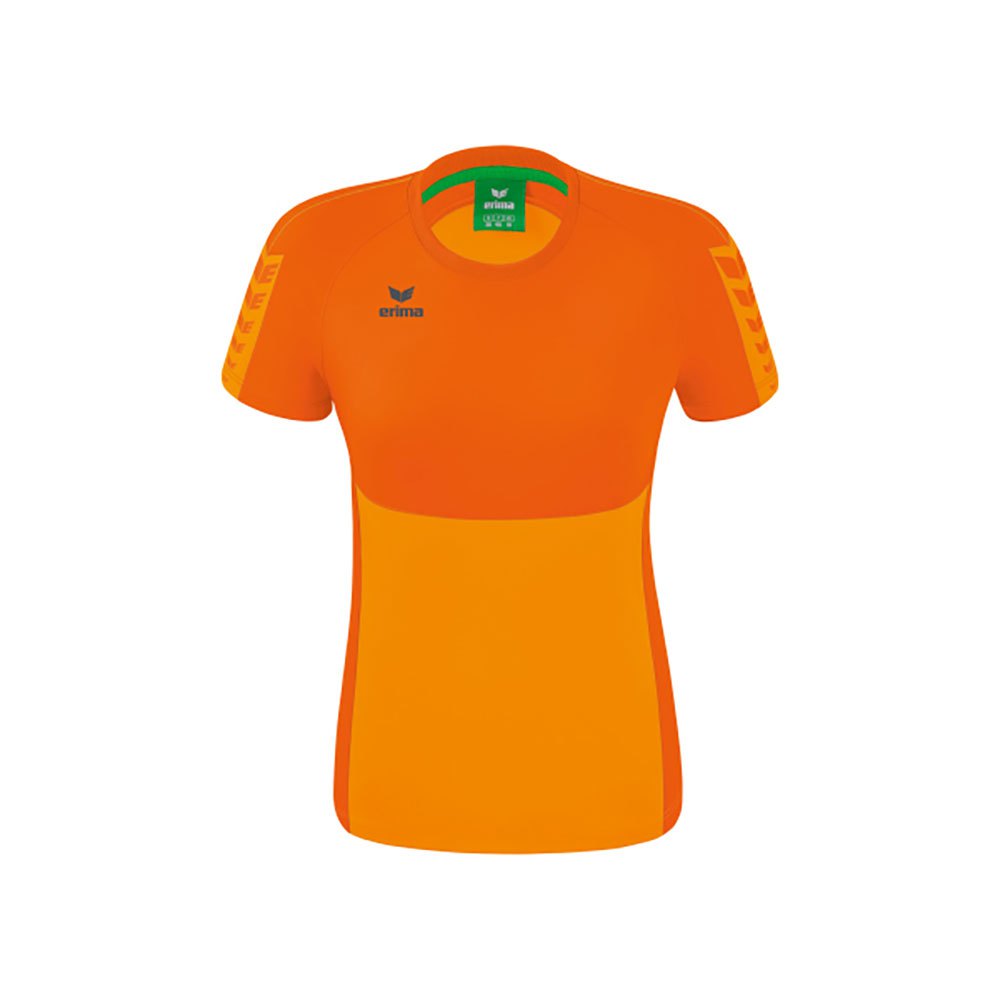 Erima Six Wings Short Sleeve T-shirt Orange 44 Frau von Erima