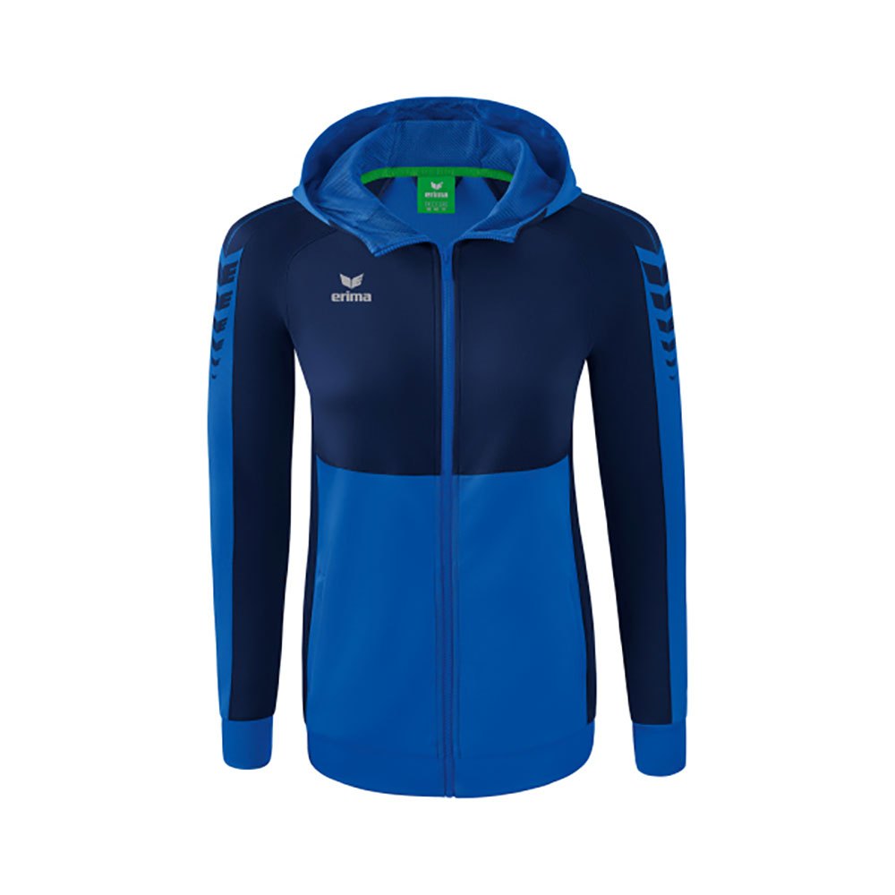 Erima Six Wings Training Full Zip Sweatshirt Blau 38 Frau von Erima